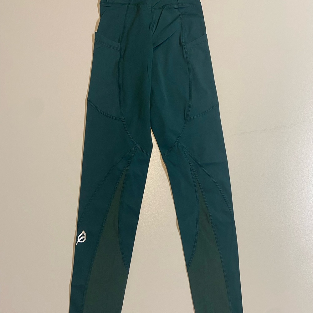 P'tula Green crystal High-Waisted Performance Leggings c - Picture 3 of 7